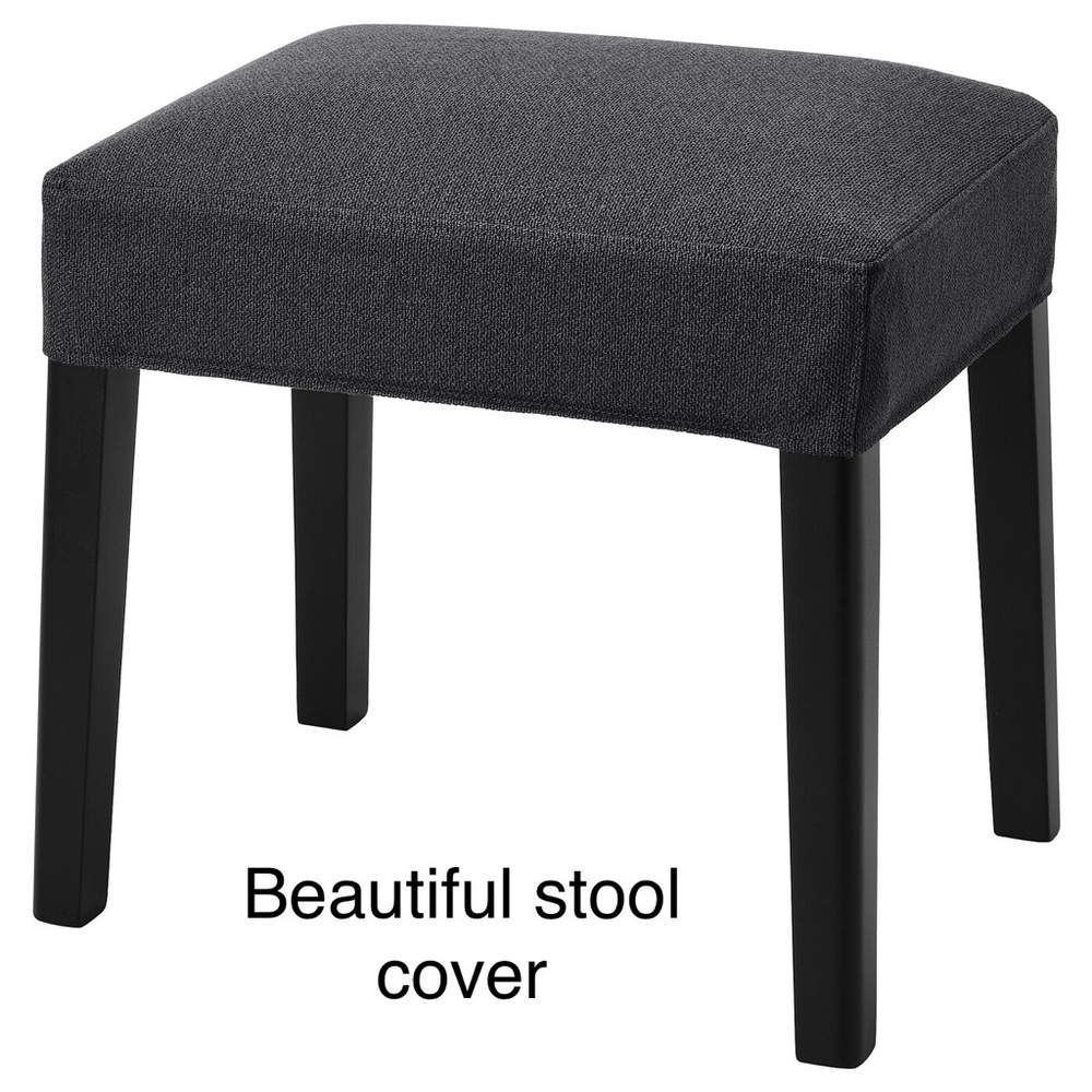 IKEA SAKARIAS Stool Cover - SPORDA Dark Gray Stool Slipcover 504.635.02